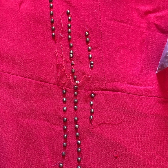 Kate Moss for Topshop Red Flapper Dress US 12 - Picture 12 of 13